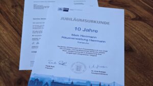 urkunde-hausverwaltung-herrmann-10-jahre ihk